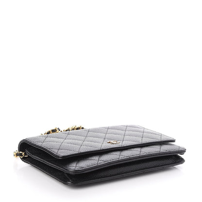 Chanel Caviar Quilted Wallet On Chain WOC Black 4 of 8
