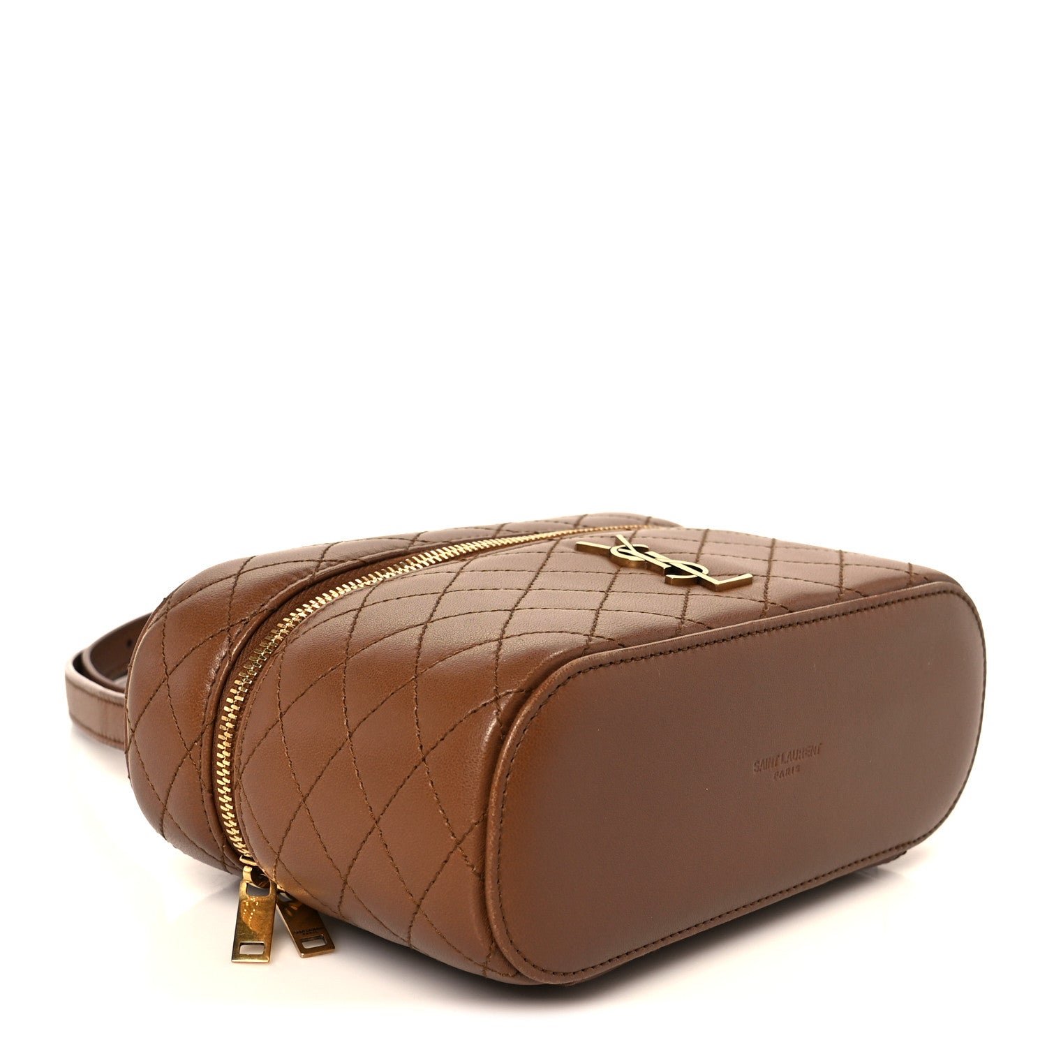 Saint Laurent Lambskin Quilted Mini Gaby Vanity Case Fox 4 of 11