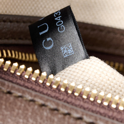 Gucci GG Supreme Monogram Web Small Ophidia Top Handle Bag Beige Ebony 8 of 11