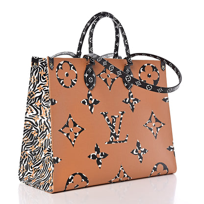 Louis Vuitton Monogram Giant Jungle Onthego GM Ivory 3 of 10