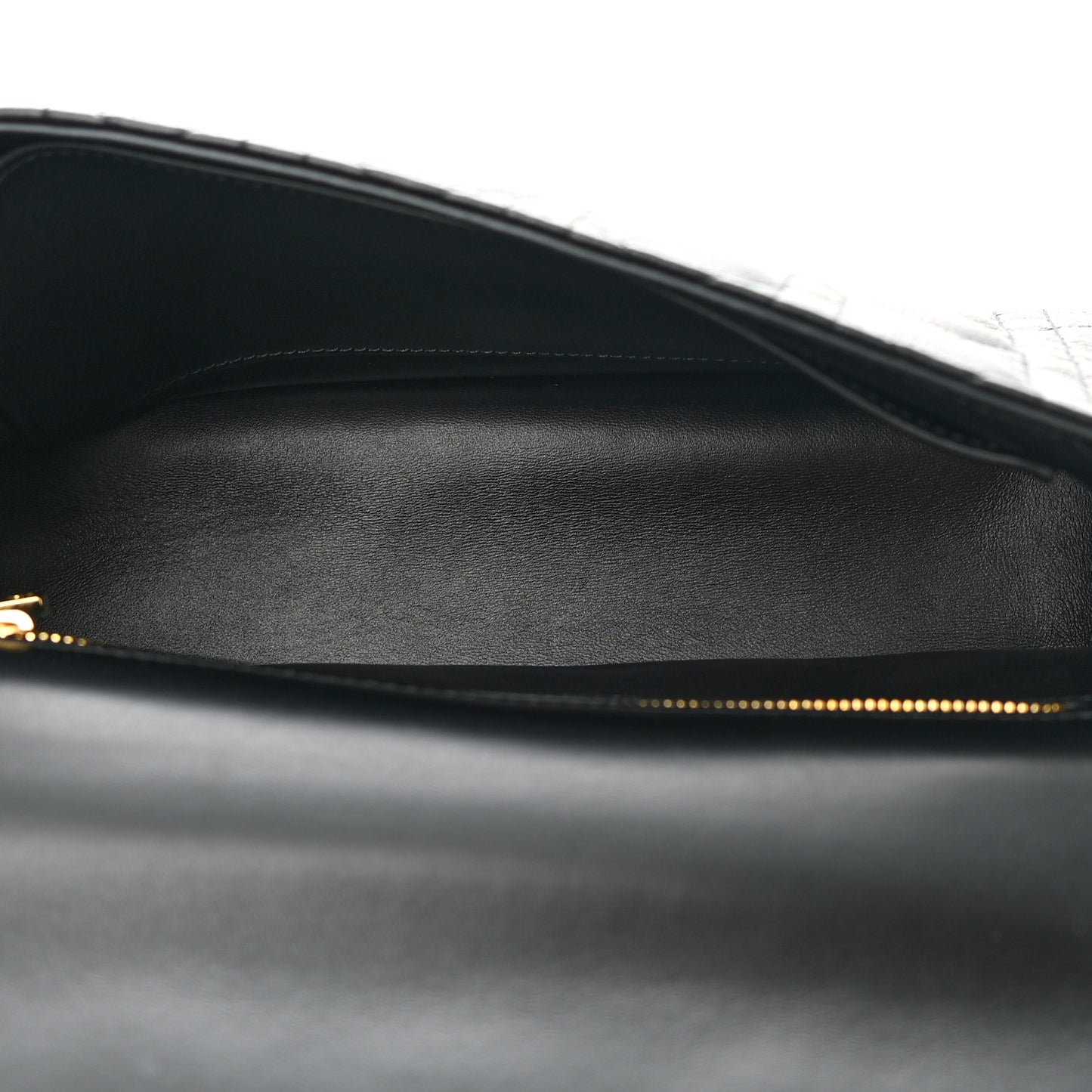 Calfskin Cannage Medium Caro Bag Black