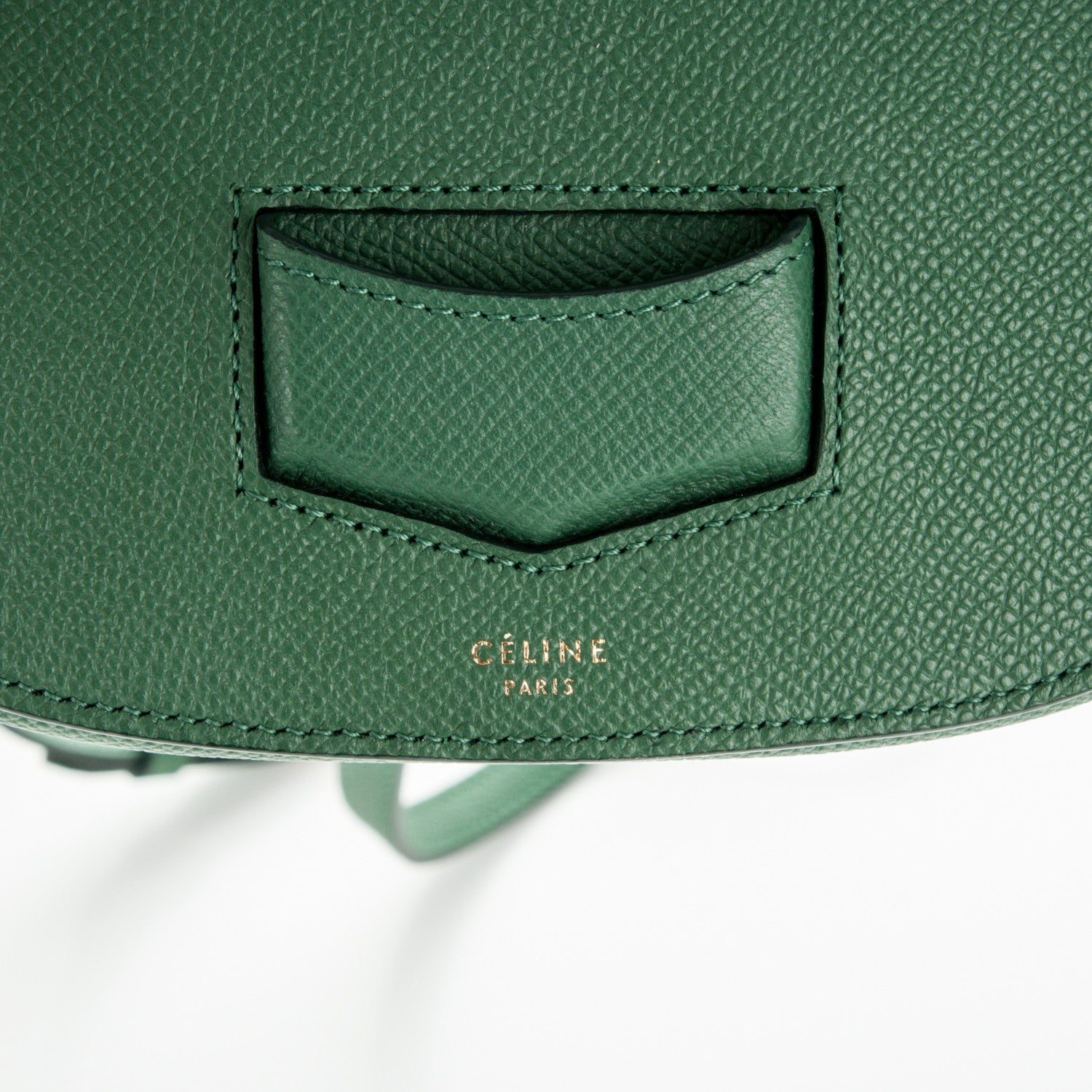Celine Grained Calfskin Small Trotteur Light Forest 6 of 6