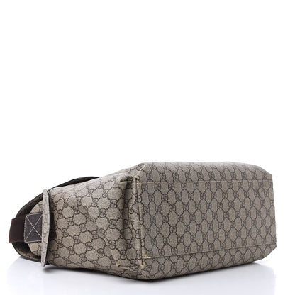 Gucci GG Plus Monogram Messenger Diaper Bag Dark Brown 5 of 16