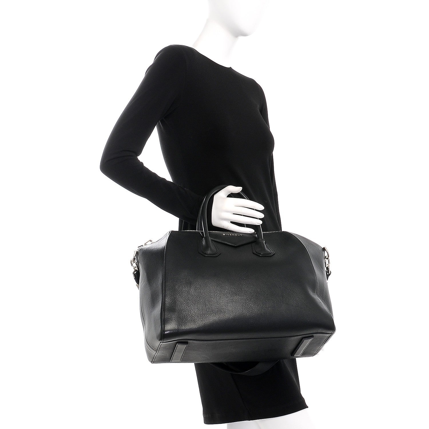 Givenchy Sugar Goatskin Large Antigona Black 2 of 17