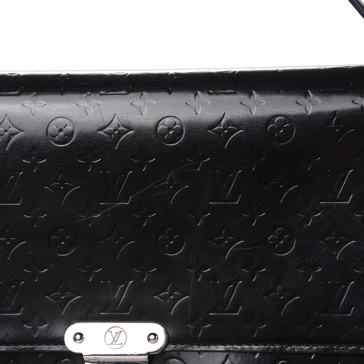 Louis Vuitton Monogram Glace Anouchka Pochette GM Black 13 of 19