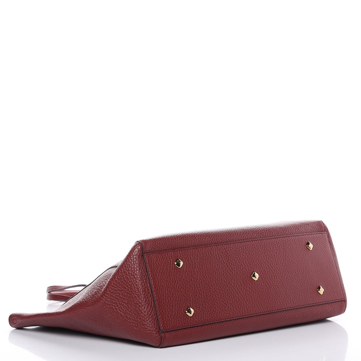 Grained Calfskin Medium Reversible Wandel Tote Ruby