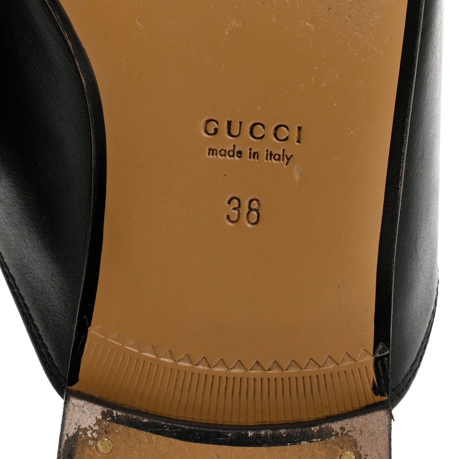 Gucci Calfskin Womens Princetown Slippers 38 Black 8 of 12