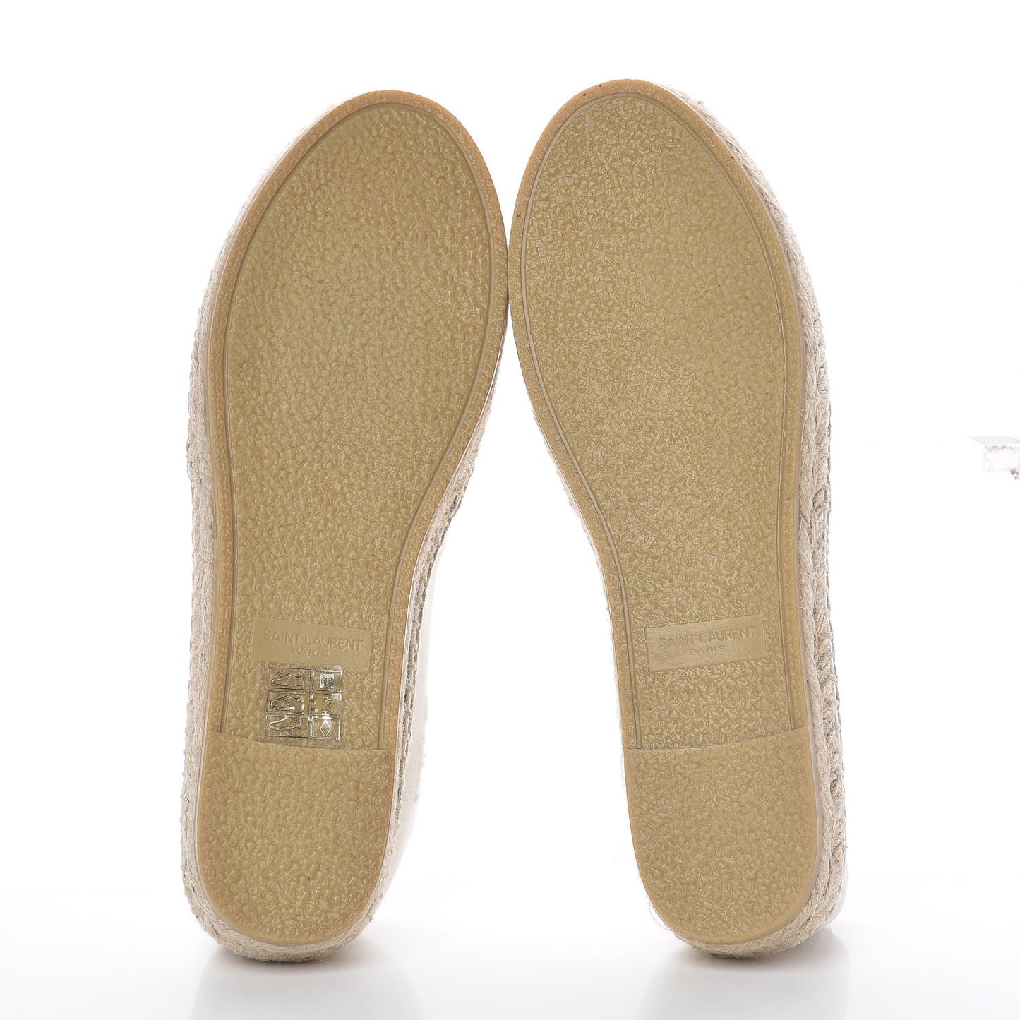 Canvas Elba Logo Embroidered Espadrilles 35 Panna