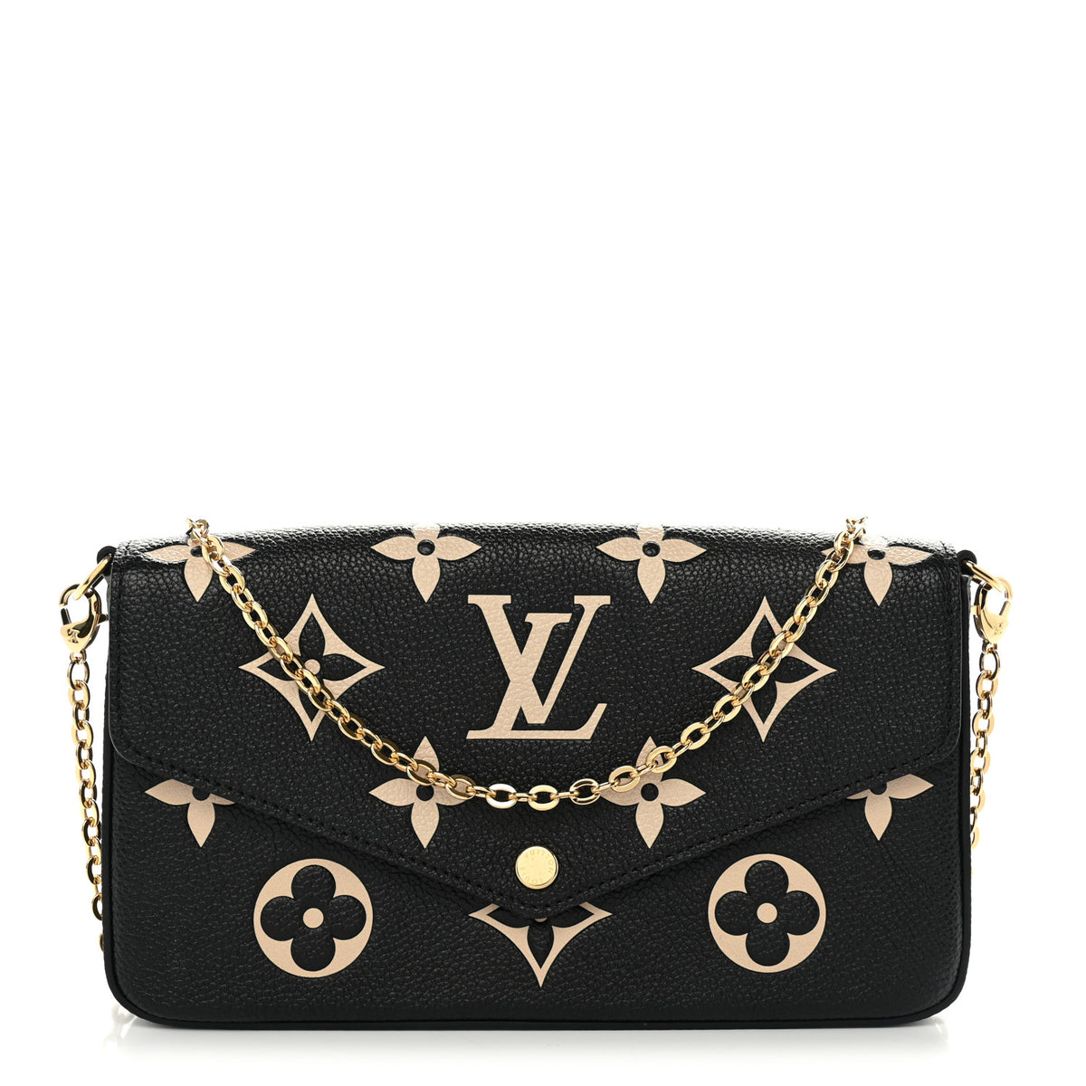 Empreinte Monogram Giant Felicie Pochette Black Beige
