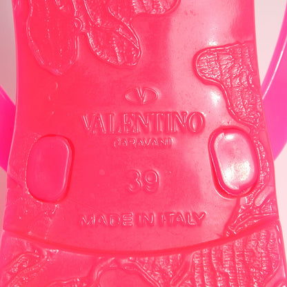 Valentino Garavani PVC Jelly Rockstud Bow Thong Sandals 39 Fuxia Fluo 6 of 6
