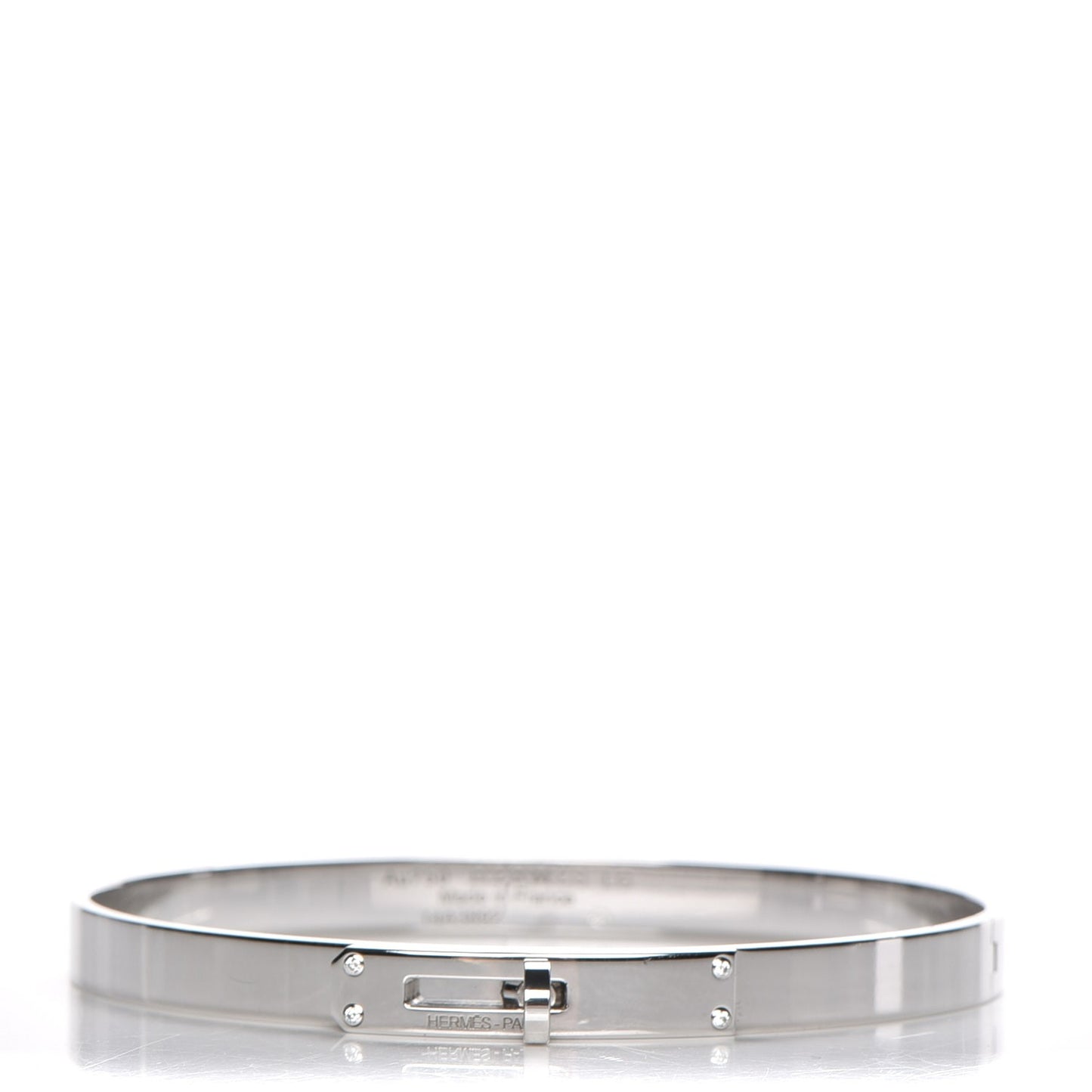 18K White Gold Diamond PM Kelly Bracelet LG