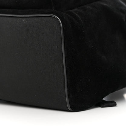Saint Laurent Suede City Backpack Black 10 of 11