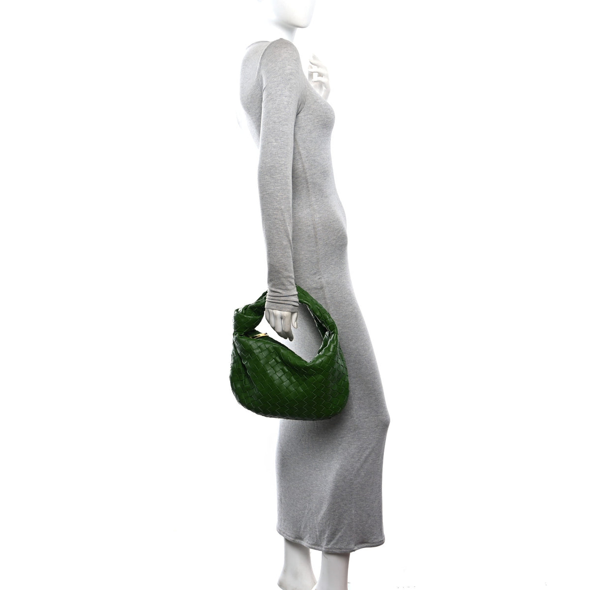 Nappa Intrecciato Teen Jodie Hobo Avocado