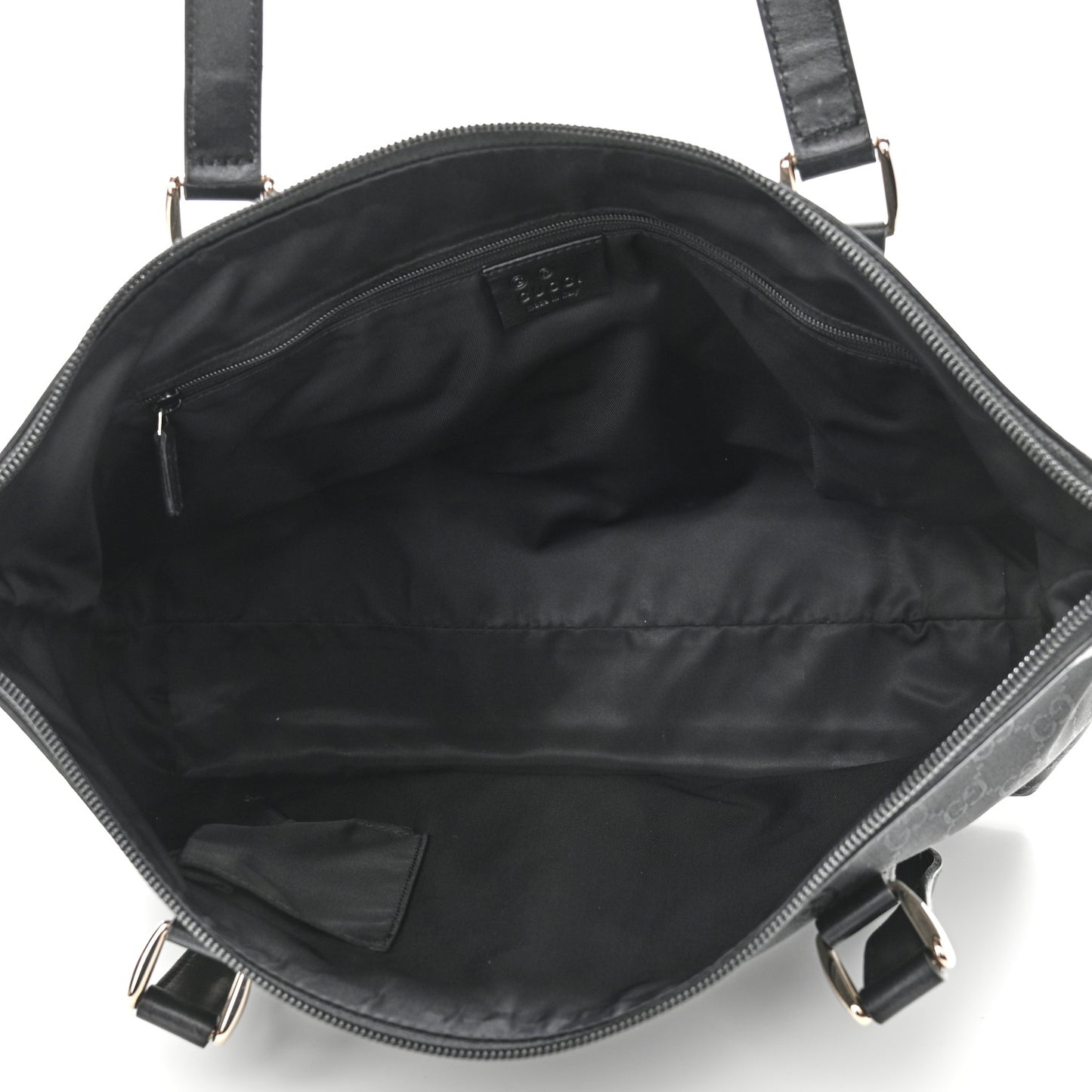 Nylon Monogram Medium Abbey Tote Black