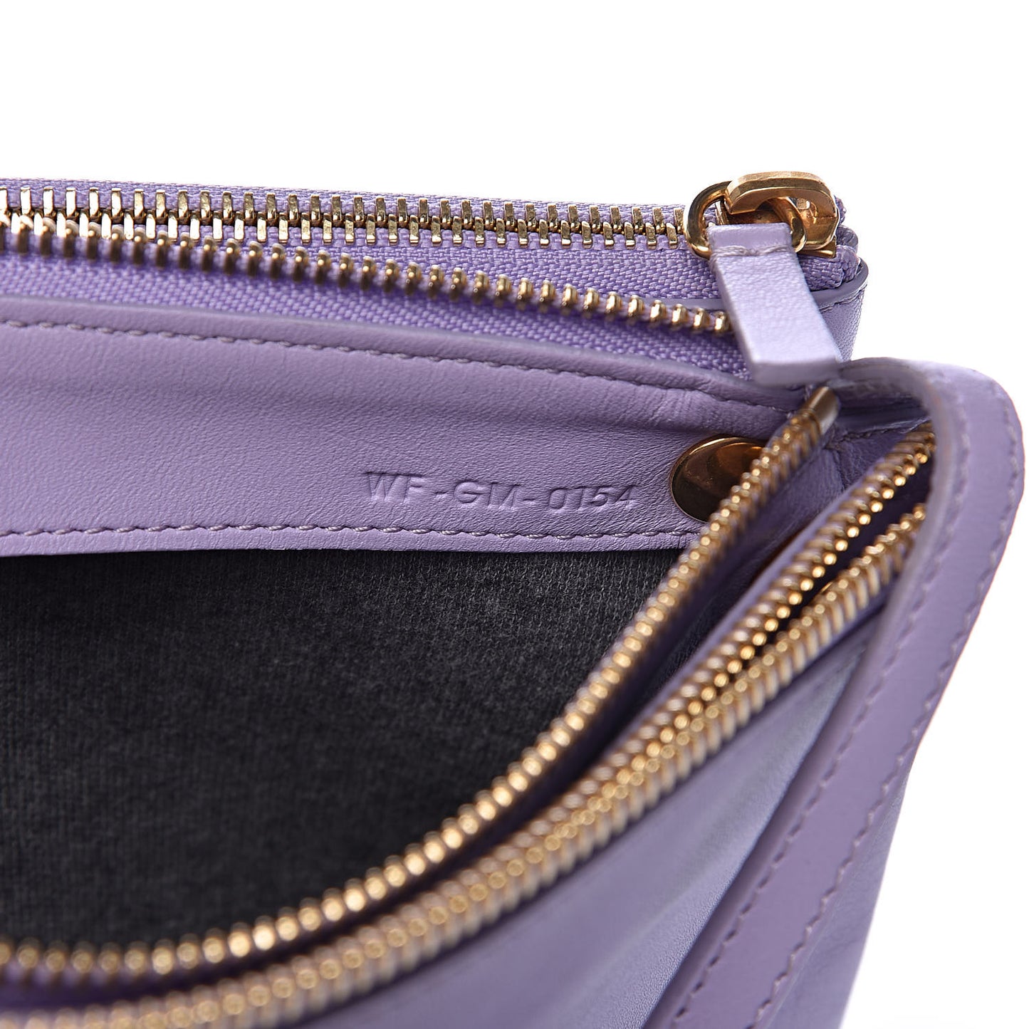 Lambskin Large Trio Crossbody Bag Lilac