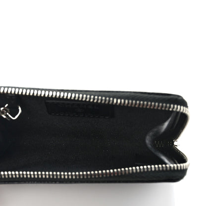 Chanel Caviar Camellia Embossed Key Holder Case Black 5 of 8