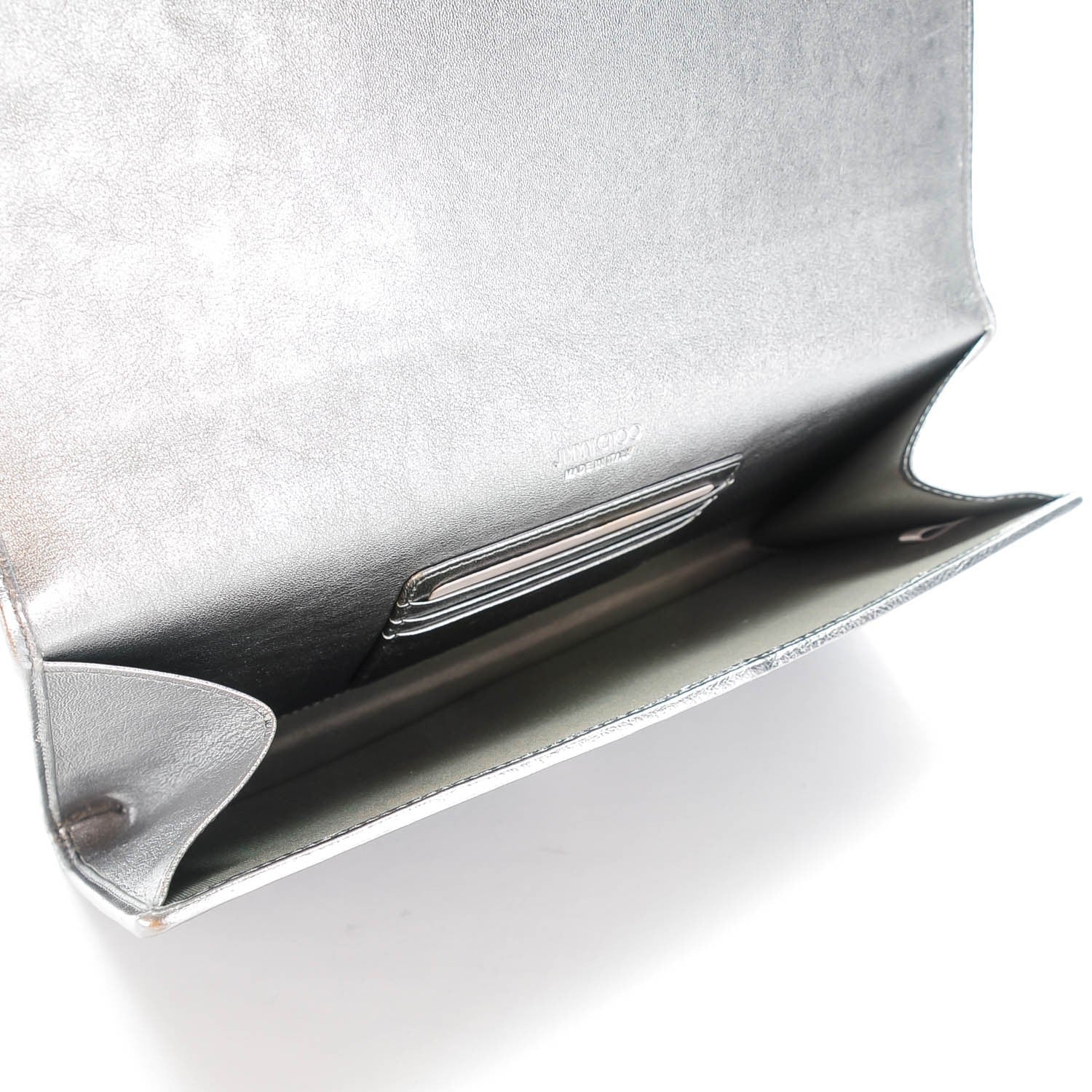 Jimmy Choo Lame Glitter Maia Clutch Grey 5 of 7