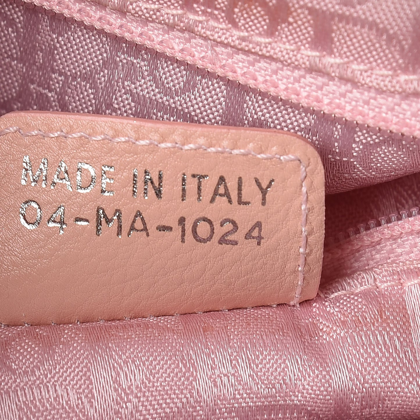 Calfskin Cannage Stitched Small East West Lady Dior Rose Clair