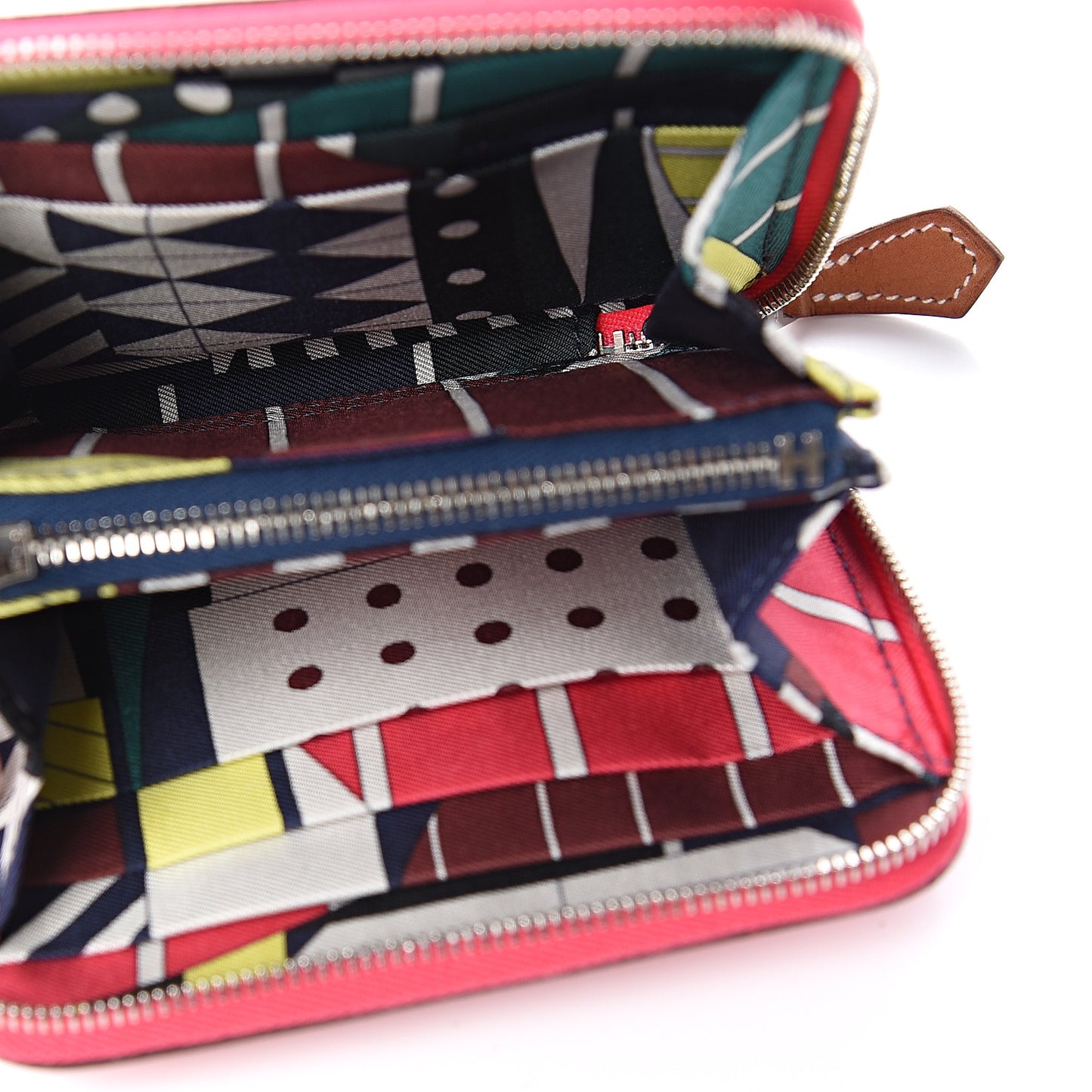 Epsom Silk'in Compact Wallet Rose Extreme Fauve