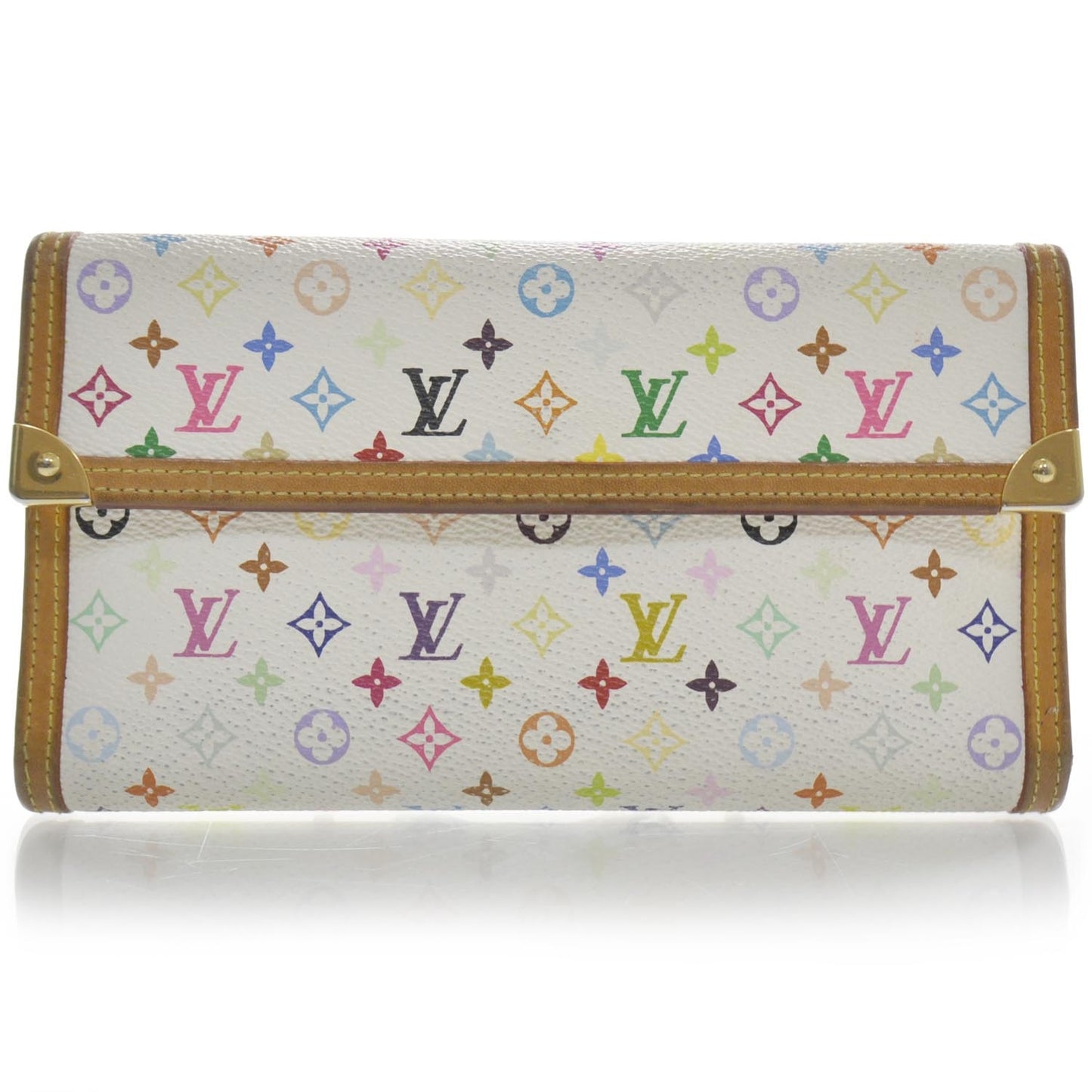 Monogram Multicolor Porte Tresor International Wallet White