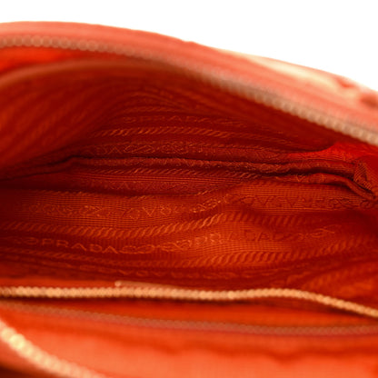 Prada Tessuto Nylon Saffiano Crossbody Bag Papaya 5 of 14