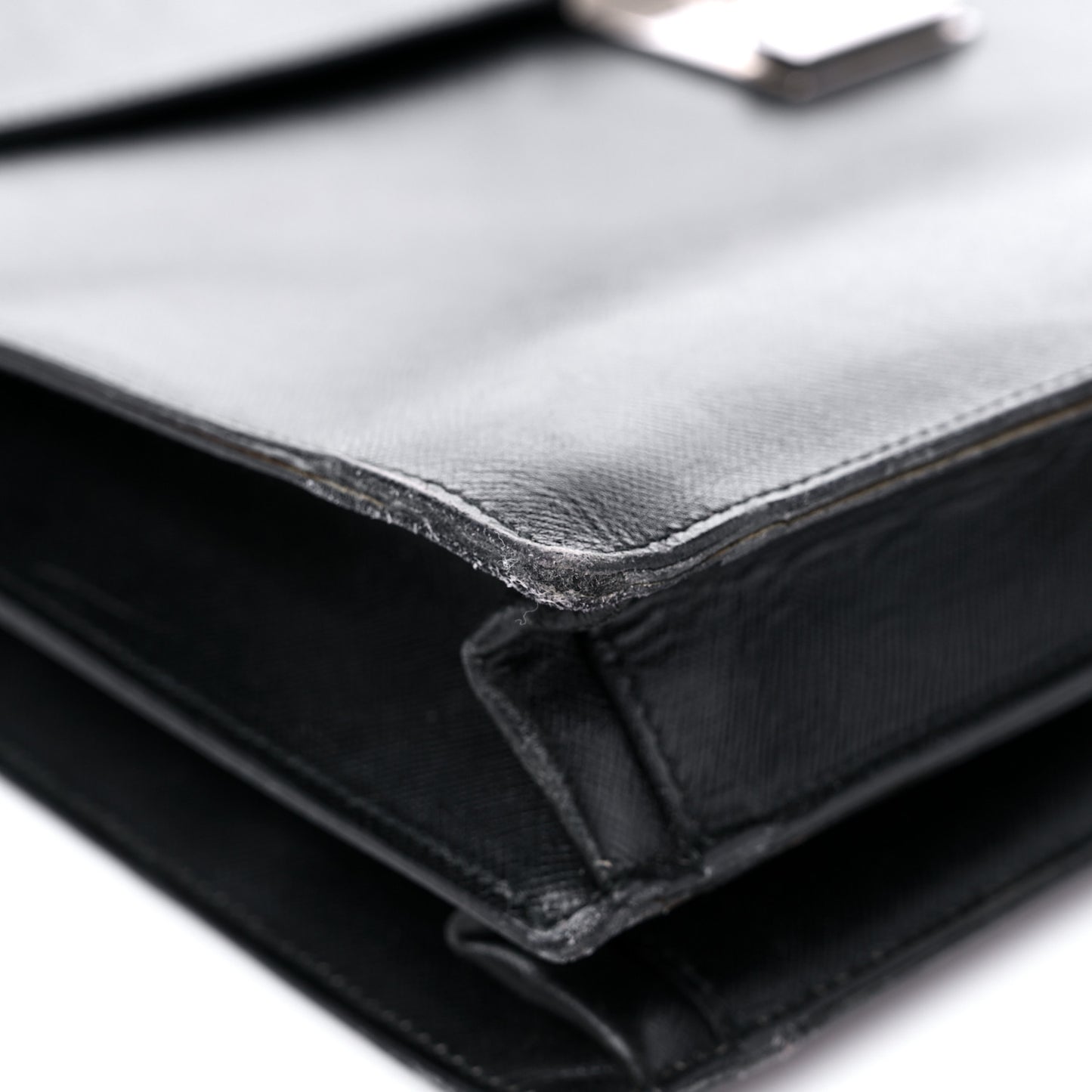 Saffiano Briefcase Black