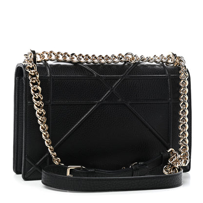 Christian Dior Grained Calfskin Medium Diorama Flap Bag Black 3 of 8