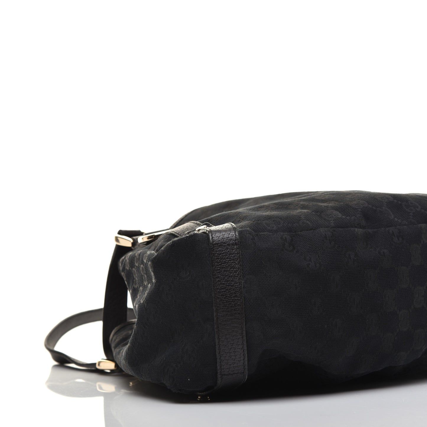 Monogram Medium Abbey Shoulder Bag Black