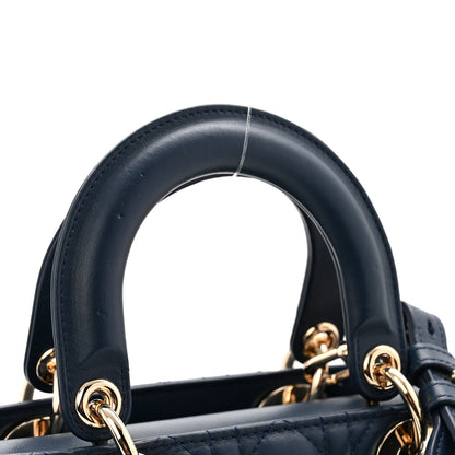 Christian Dior Lambskin Cannage Small My ABCDior Lady Dior Blue 21 of 21