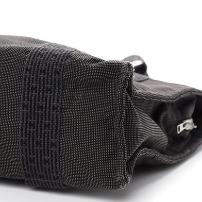 Hermes Canvas Herline Backpack Grey 8 of 8