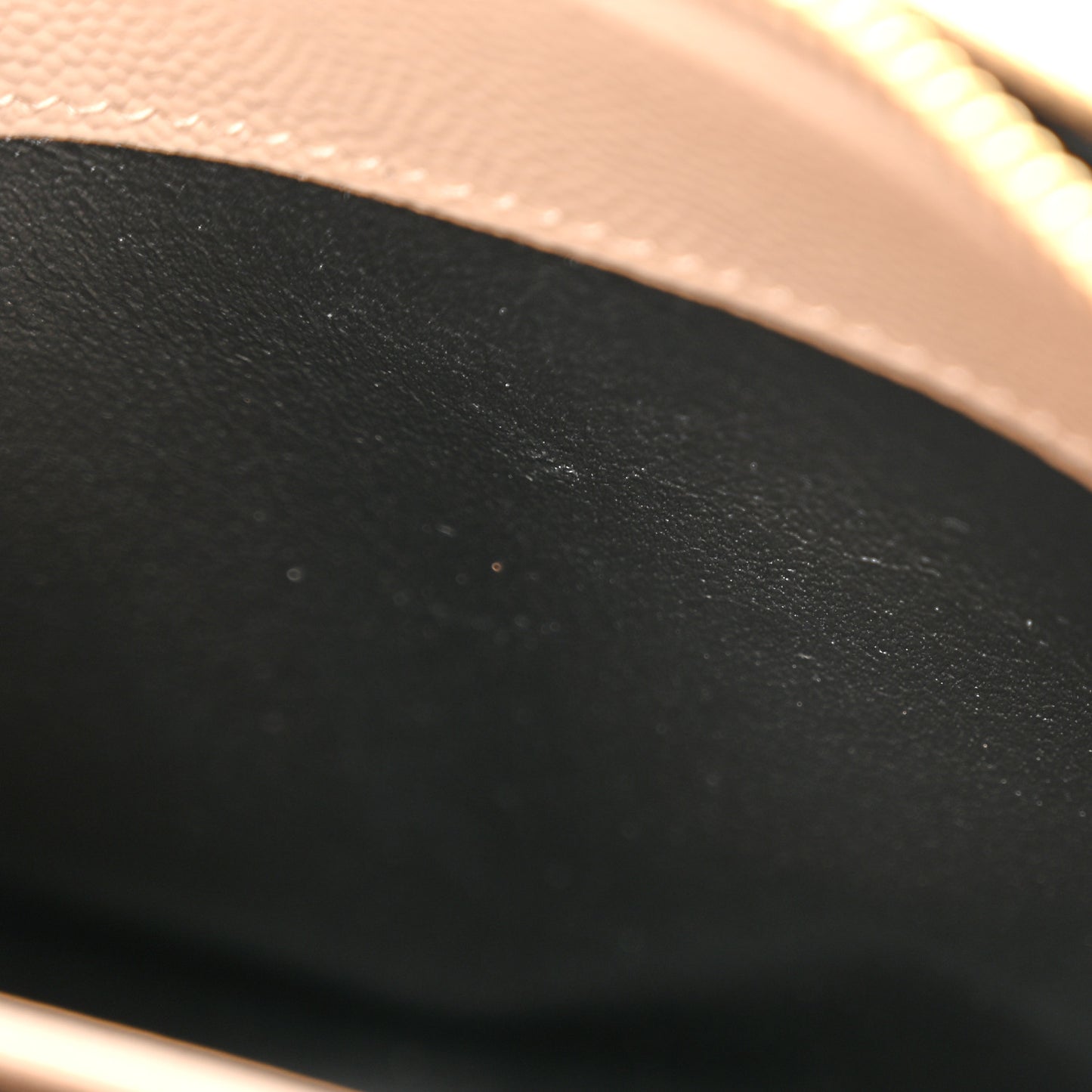 Grain De Poudre Matelasse Chevron Monogram Envelope Chain Wallet Dark Beige