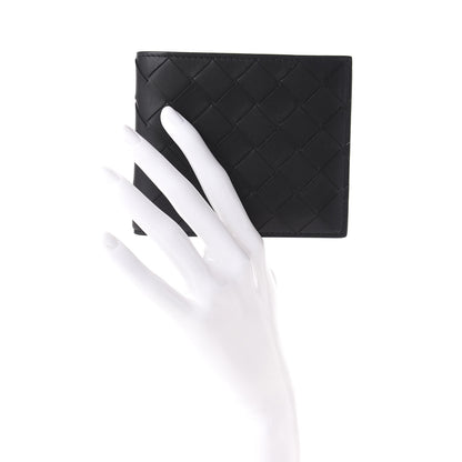 Bottega Veneta Nappa Maxi Intrecciato Bi-Fold Wallet Black 2 of 11