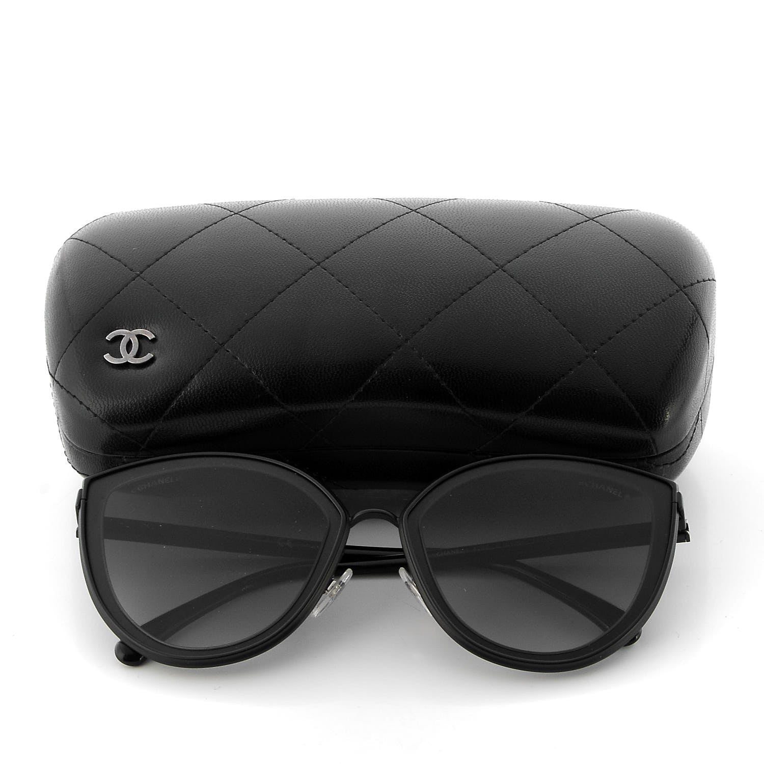 Chanel Cat Eye Sunglasses 4222 Black 7 of 7