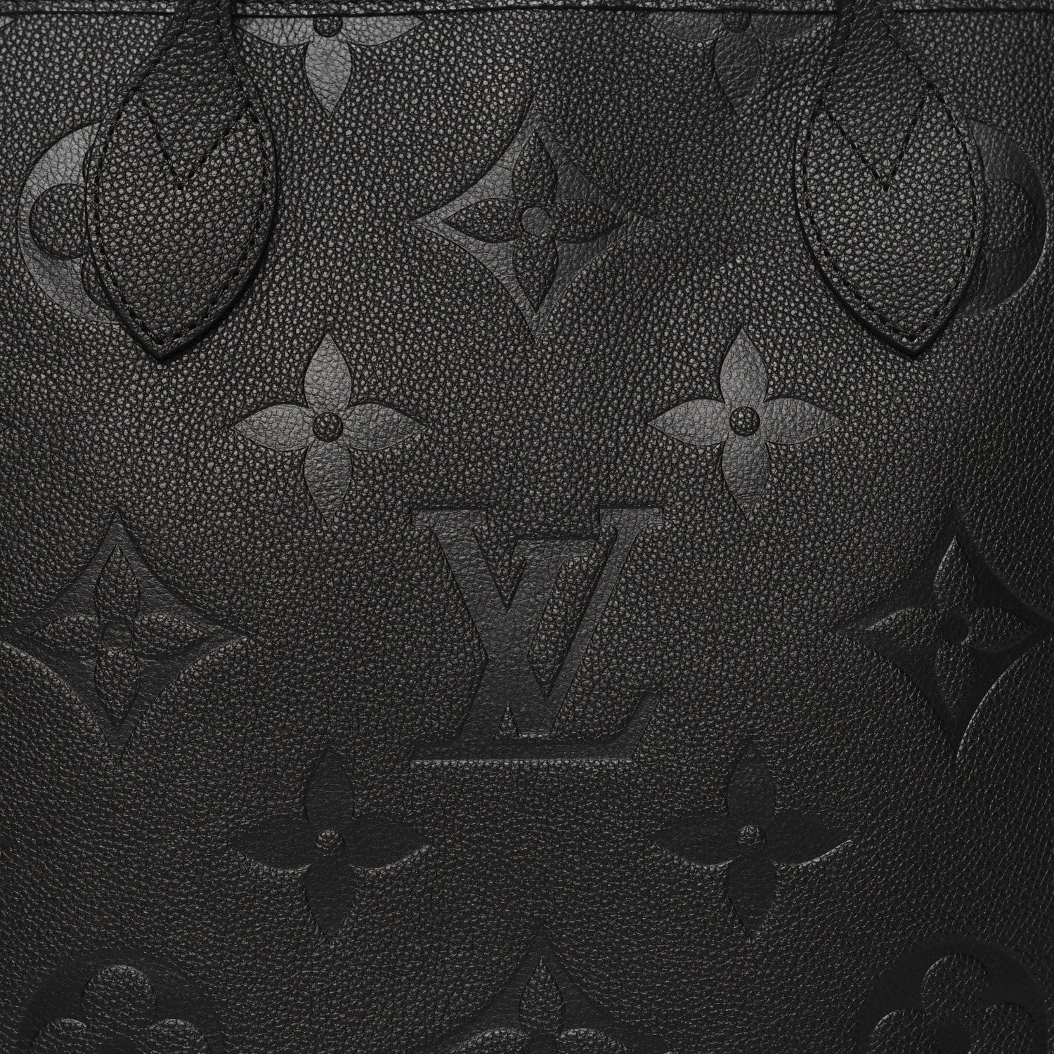 Louis Vuitton Empreinte Monogram Giant Neverfull MM Black 7 of 9