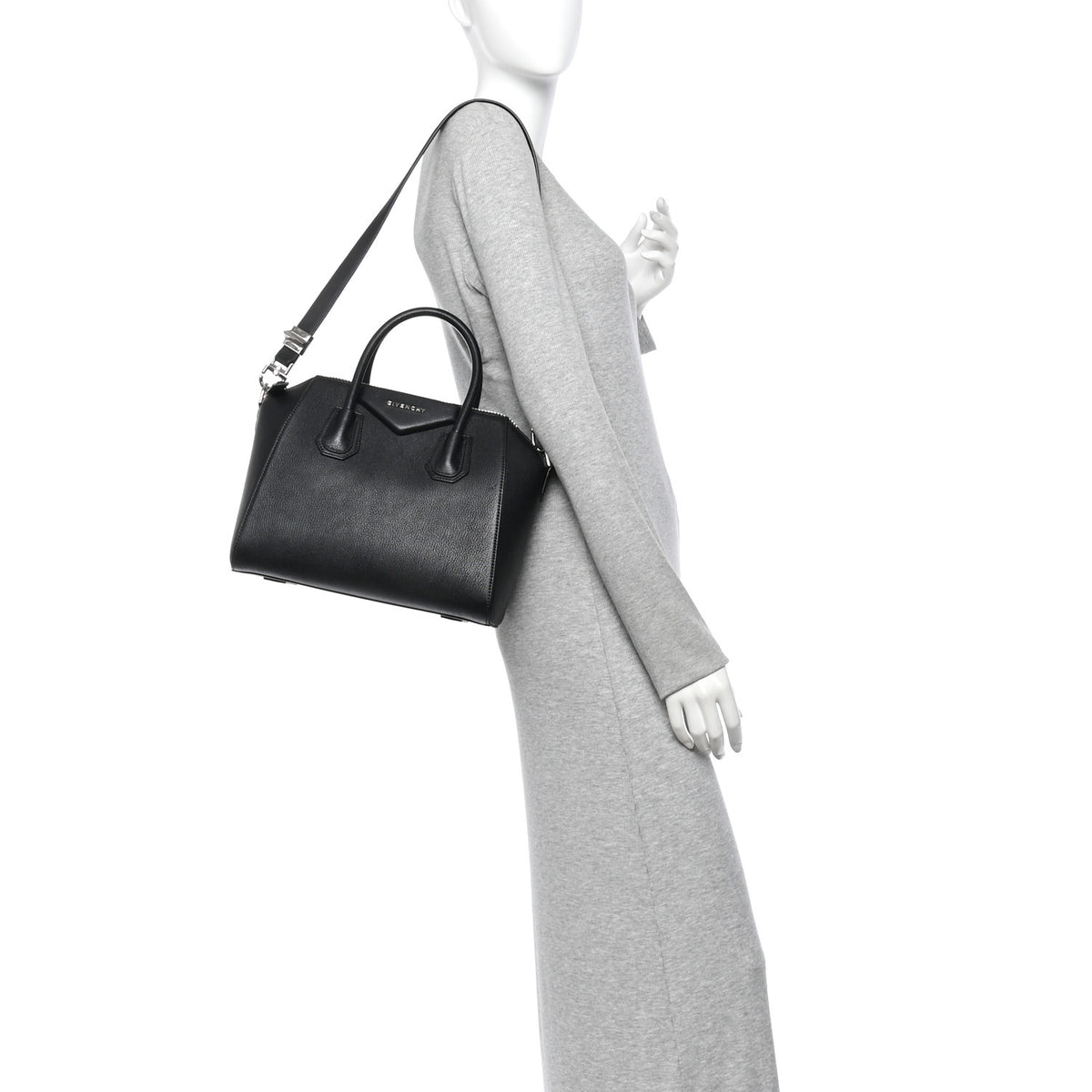 Sugar Goatskin Small Antigona Black