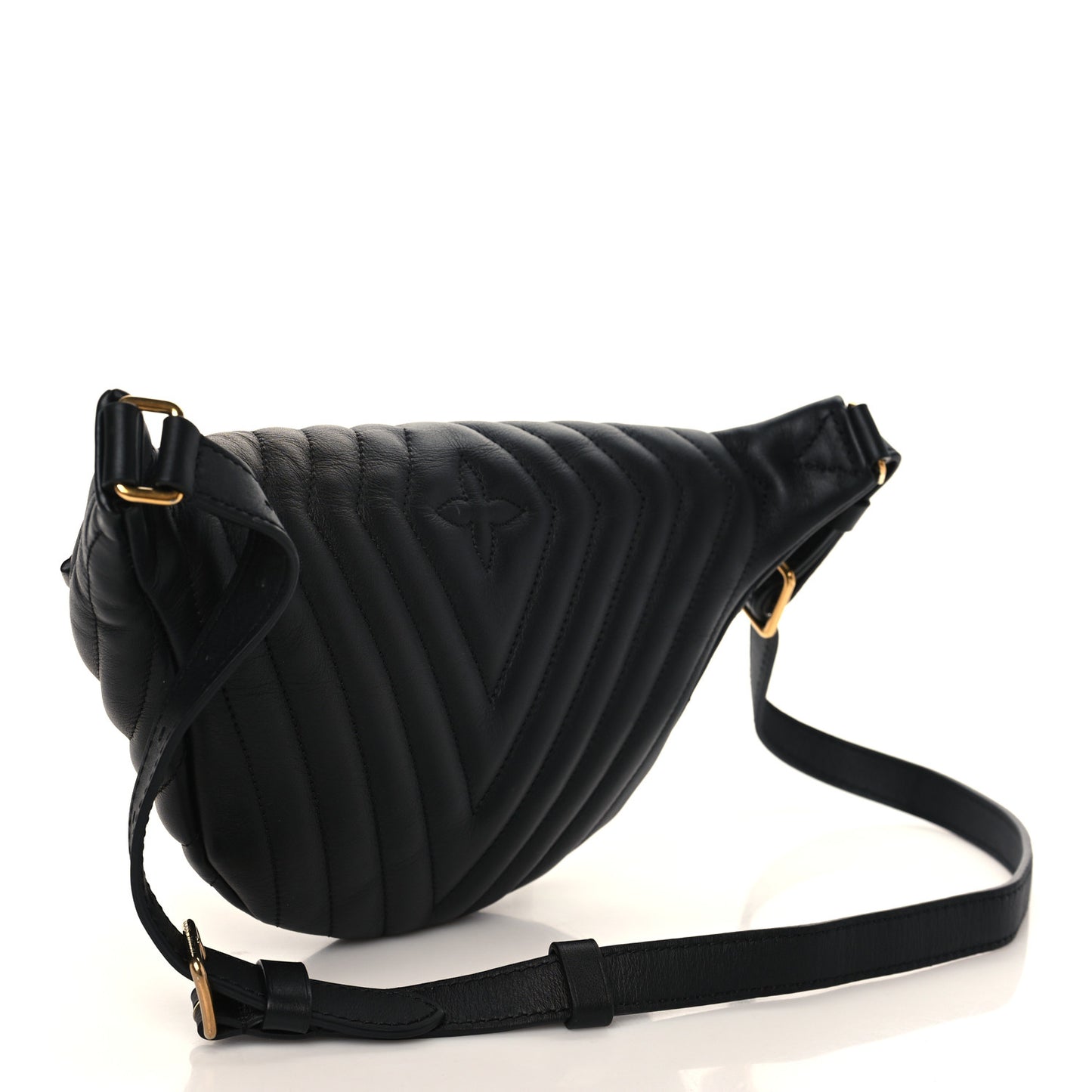 Calfskin Quilted New Wave Bumbag Black