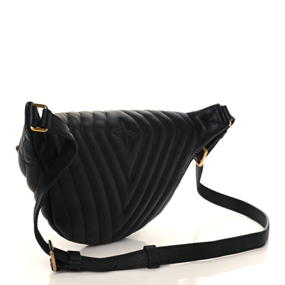 Louis Vuitton Calfskin Quilted New Wave Bumbag Black 3 of 8