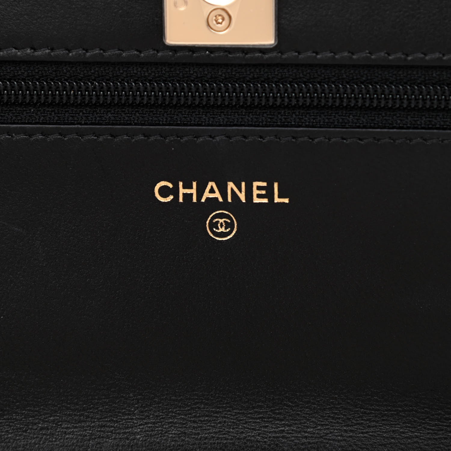 Chanel Lambskin Quilted Trendy CC Wallet On Chain WOC Black 6 of 11