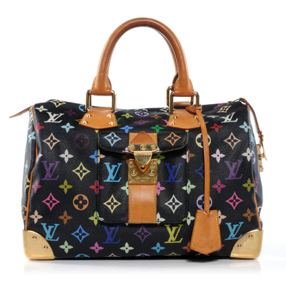 Louis Vuitton Monogram Multicolor Speedy 30 Black 1 of 8