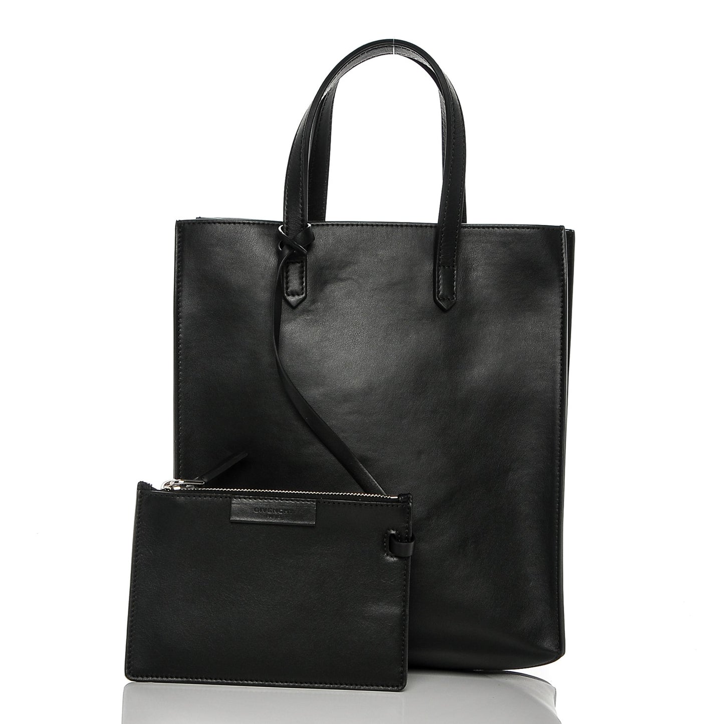 Calfskin Stargate Shopper Tote Black