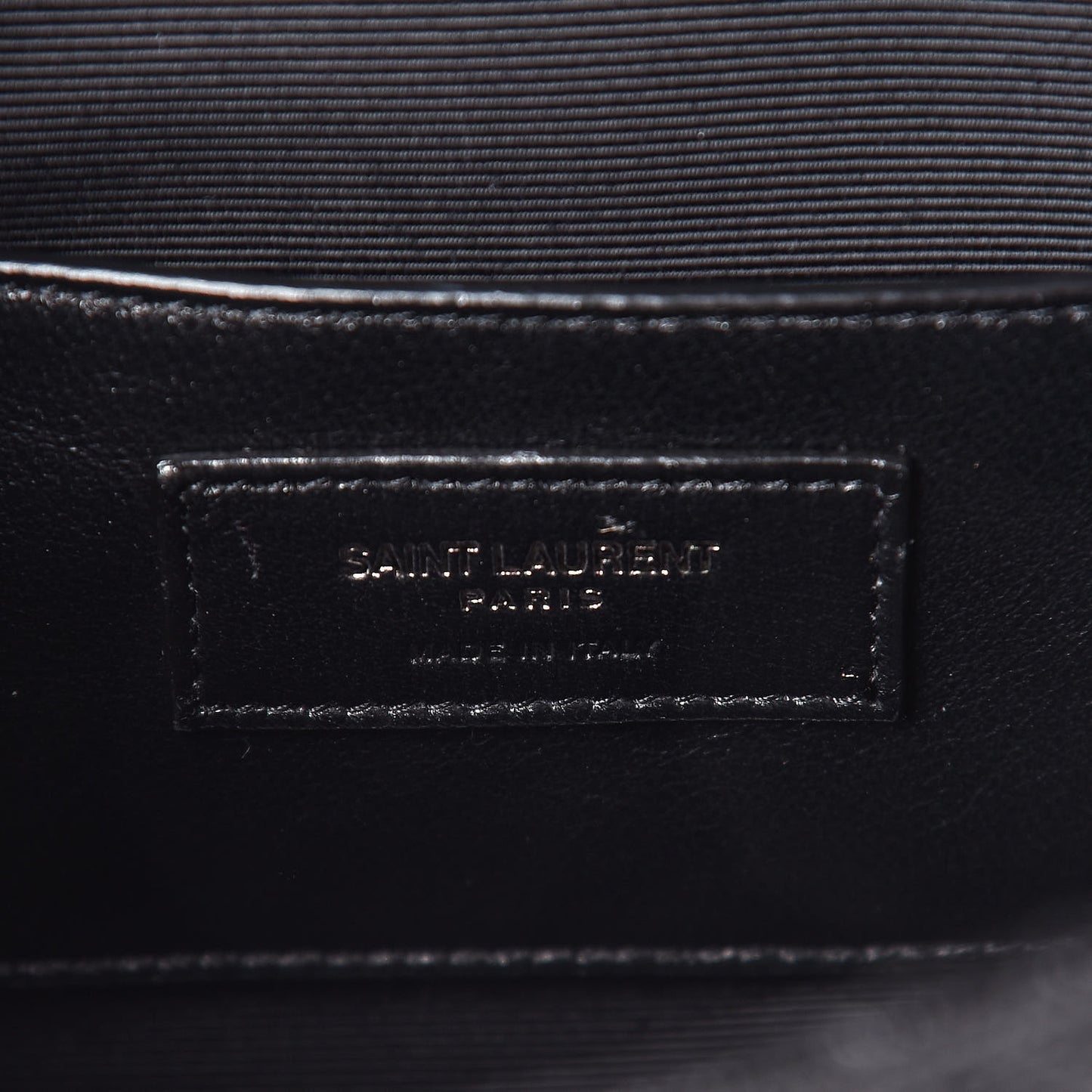 Grain De Poudre Textured Mixed Matelasse Triquilt Small Monogram Satchel Black