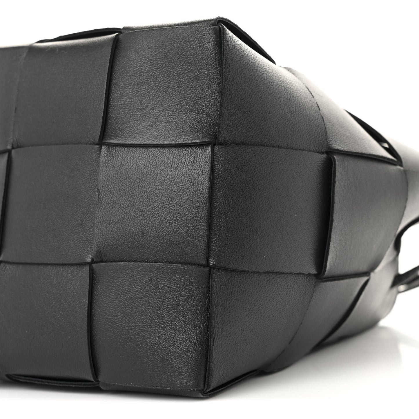 Nappa Maxi Intrecciato Small Cassette Bucket Bag Black