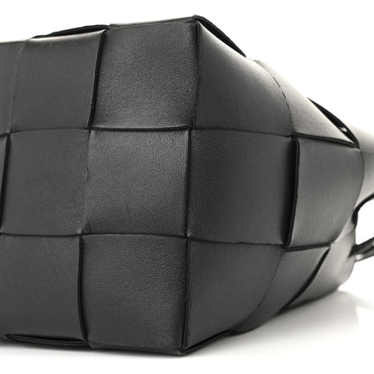 Bottega Veneta Nappa Maxi Intrecciato Small Cassette Bucket Bag Black 9 of 10