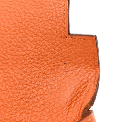 Hermes Togo Kelly Retourne 35 Orange 11 of 13
