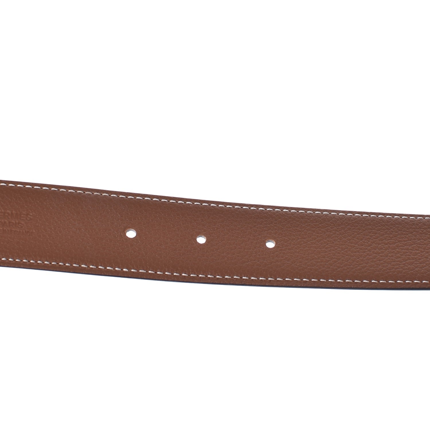 Hermes Box Togo 32mm Gamma Belt 80 Black Gold 5 of 7