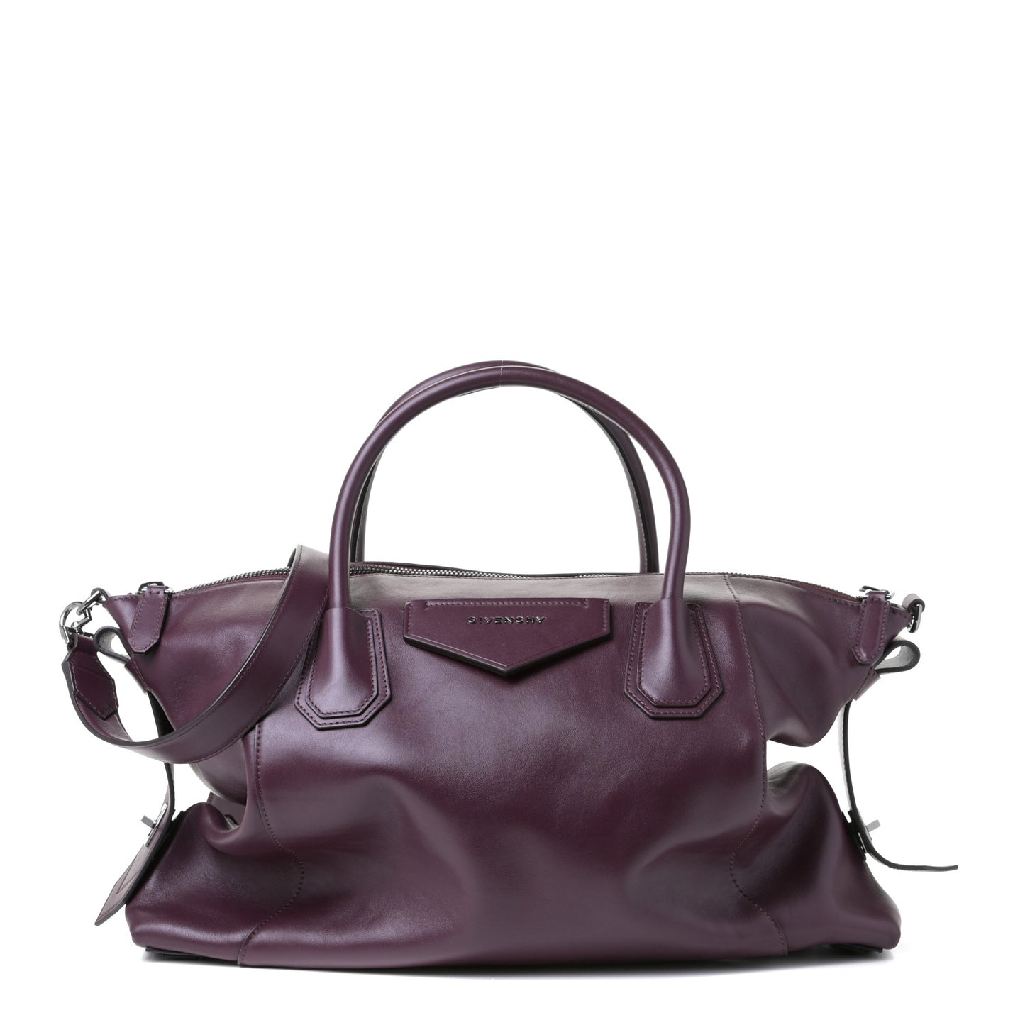 Smooth Calfskin Medium Soft Antigona Aubergine