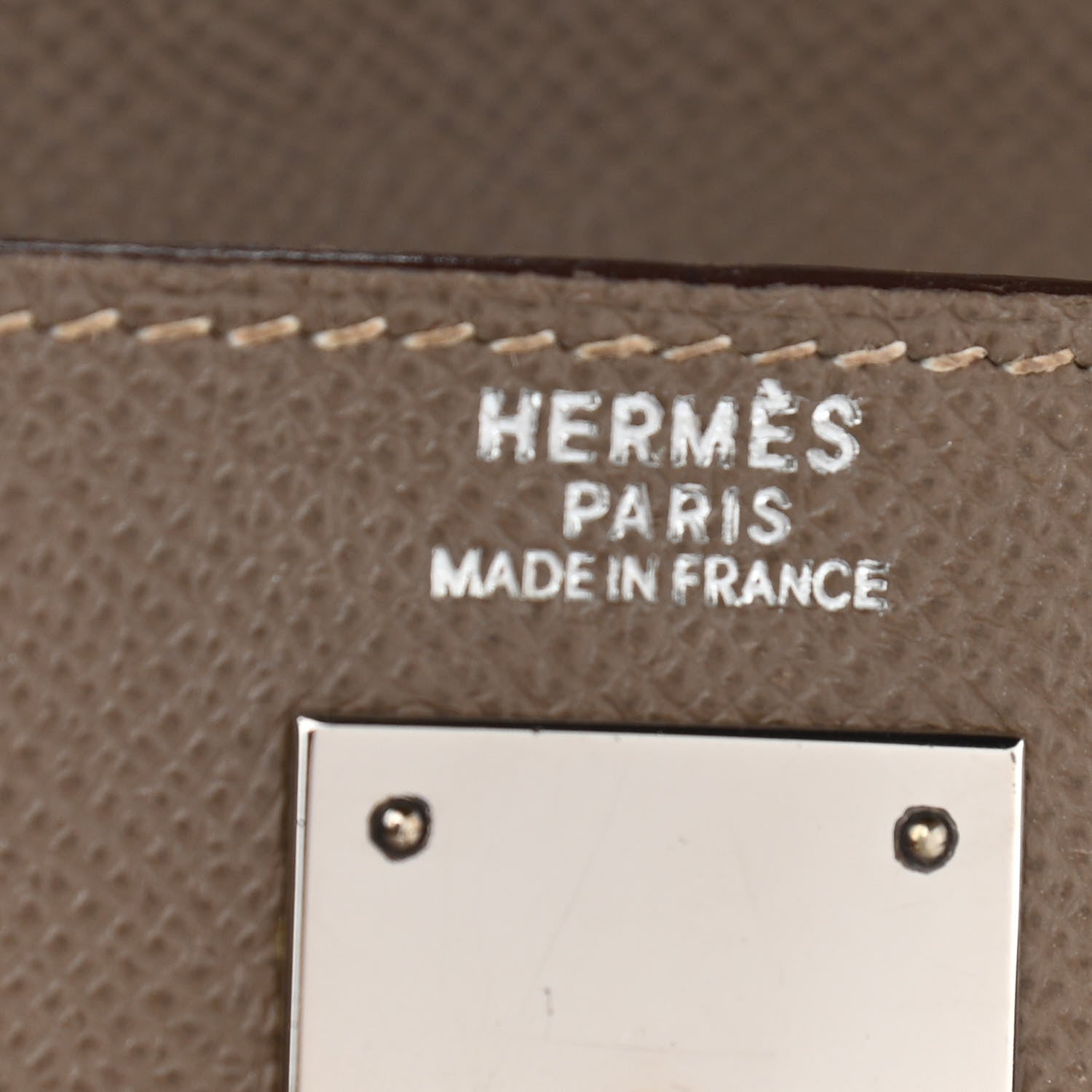 Hermes Epsom Kelly Sellier 32 Etoupe 6 of 15