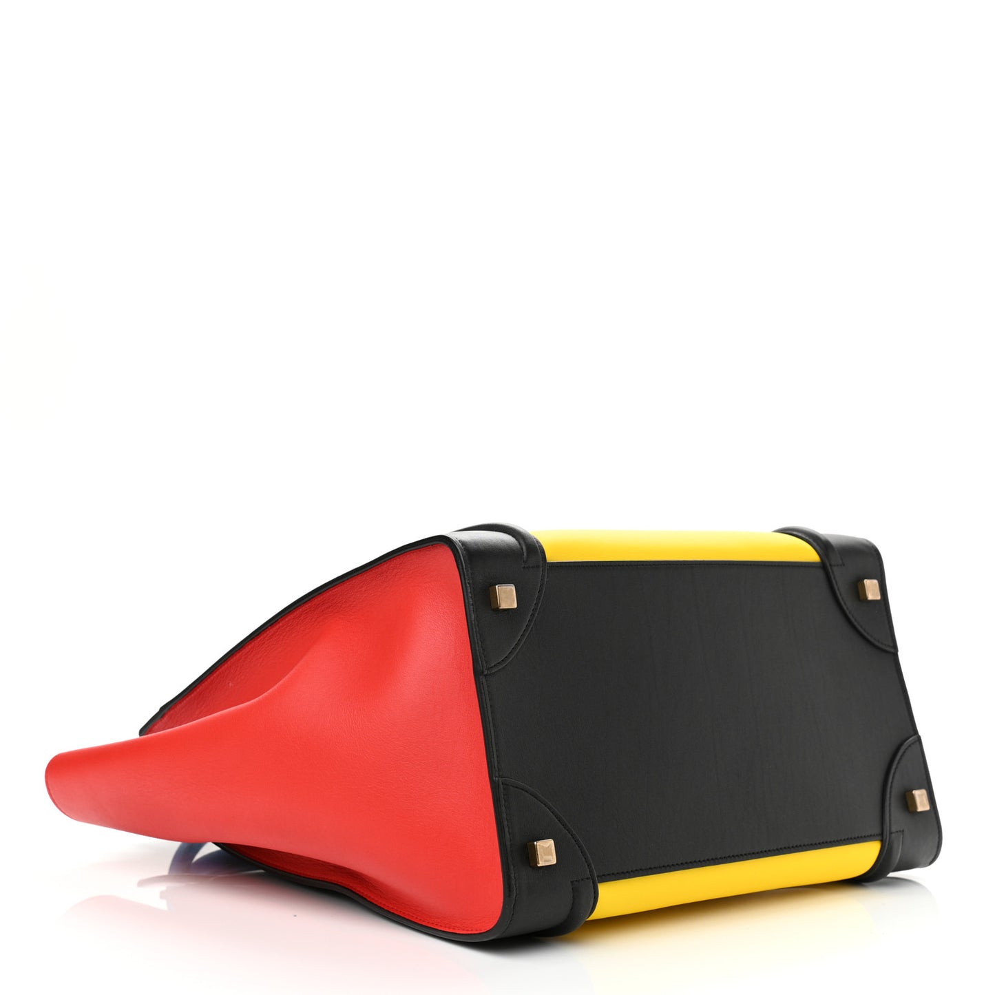 Smooth Calfskin Mini Tri-Color Luggage Sunflower