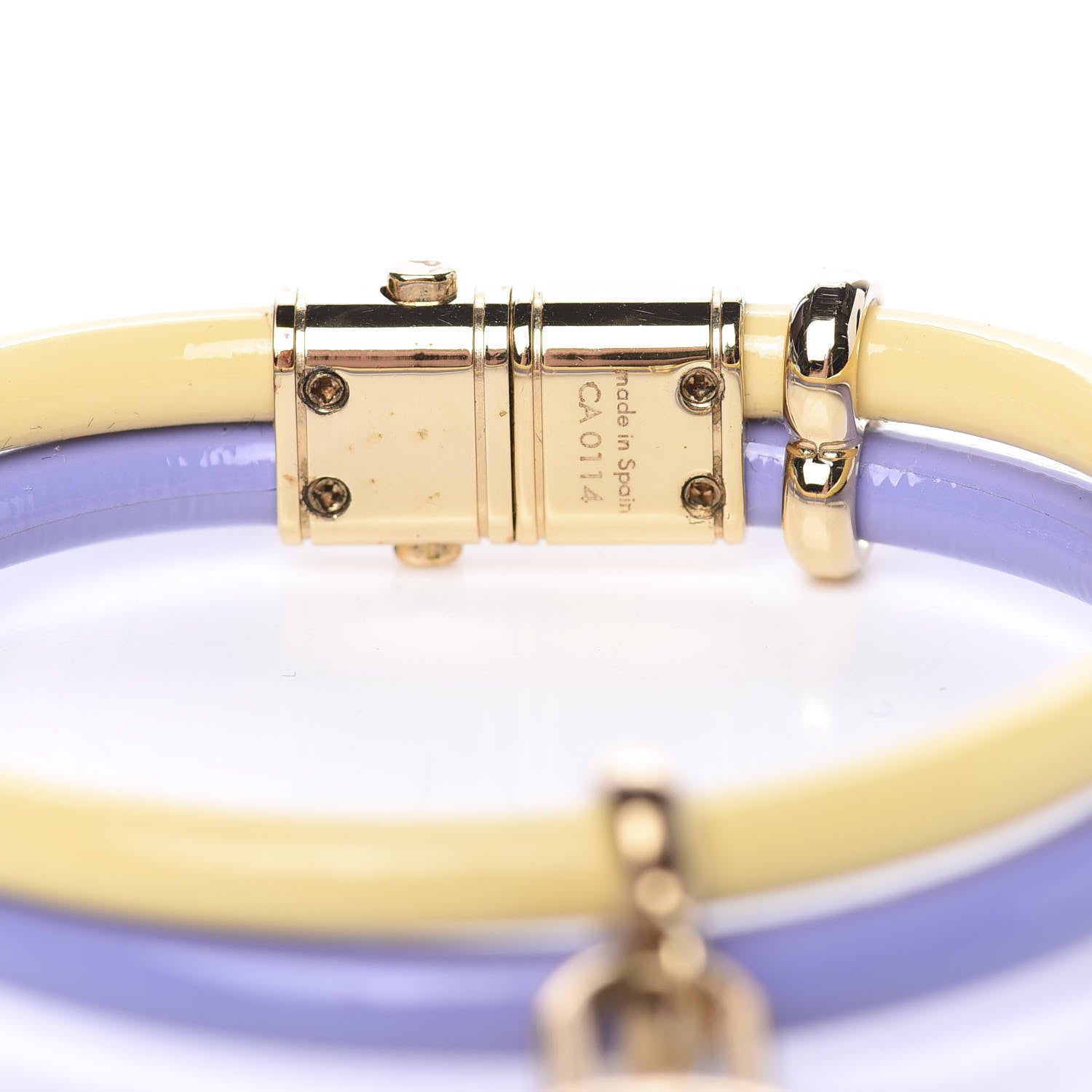 Louis Vuitton Vernis Keep It Twice Bracelet Lilac Citron 4 of 4
