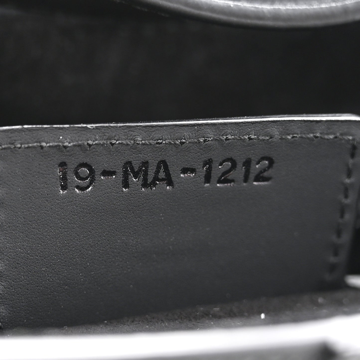 Ultra Matte Calfskin Saddle Bag With Strap Black